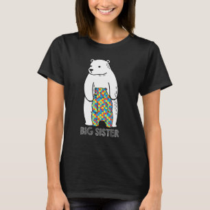 Camiseta Grande Irmã Ursa Autismo Consciência