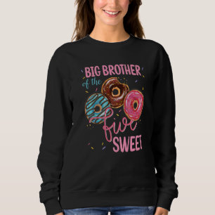 Camiseta Grande Irmão Da Doce Festa De Rosquinha De Cinco 5
