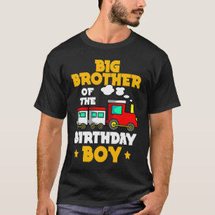 Camiseta Grande Irmão Da Família Aniversário De Comboio