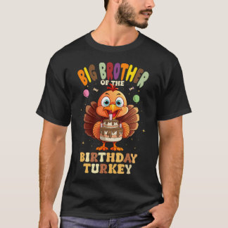 Camiseta Grande Irmão Da Família Do Peru De Aniversário 1º