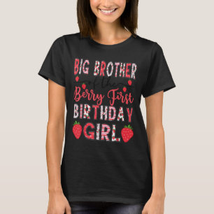 Camiseta Grande Irmão Da Palha Da Garota De Aniversário De