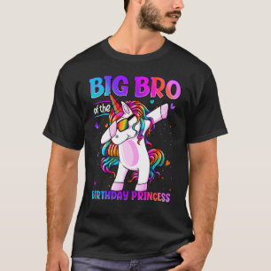 Camiseta Grande Irmão Da Princesa Aniversário Dabbing Unico