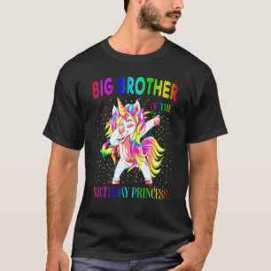 Camiseta Grande Irmão Da Princesa Aniversário Dabbing Unico