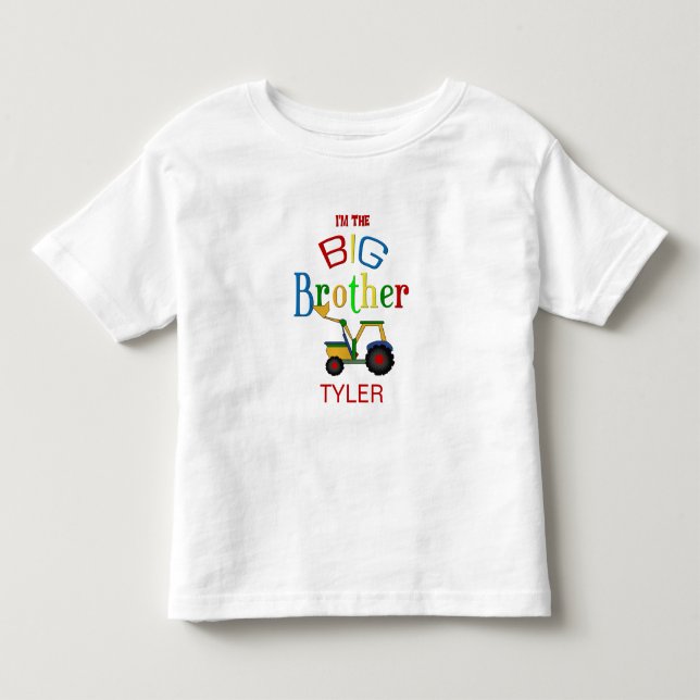 Camiseta Grande Irmão de Construção Personalizado (Frente)