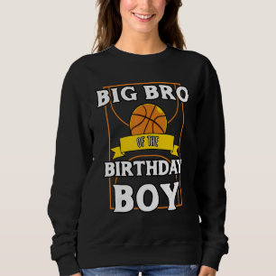 Camiseta Grande Irmão Do Aniversário De Bola De Basquete De