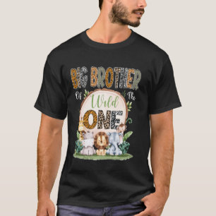 Camiseta Grande Irmão do Selvagem Primeiro Aniversário Safa