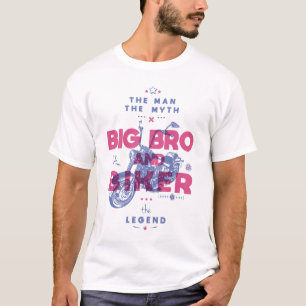 Camiseta Grande irmão e motoqueiro o homem mito a lenda