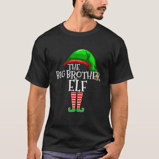 Camiseta Grande Irmão Elf Group Correspondendo Natal da Fam