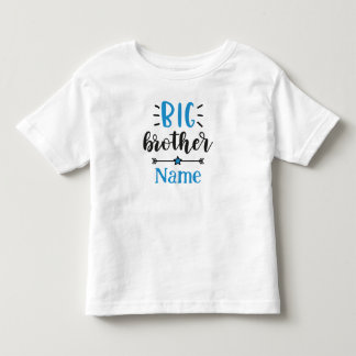 Camiseta Grande Irmão Nome Personalizado Fofo