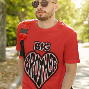 Camiseta Grande Irmão, Orgulhoso Estilo de Irmão Masculino