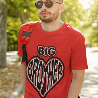 Camiseta Grande Irmão, Orgulhoso Estilo de Irmão Masculino
