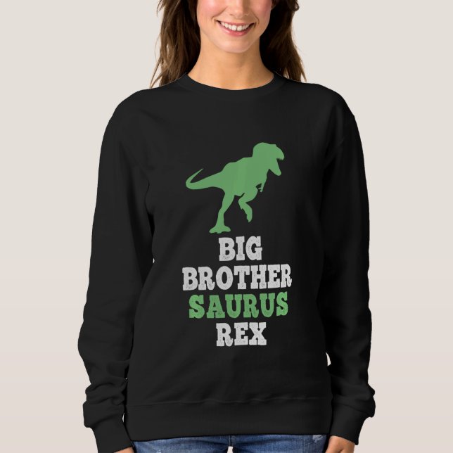 Camiseta Grande Irmão Surus Rex Funny Dinossaur Natal (Frente)