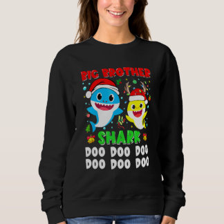 Camiseta Grande Irmão Tubarão Natal Doo Doo Família Corresp