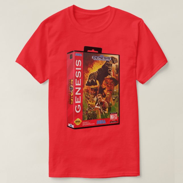 Camiseta Grande Jogo da Ilha do Macaco (Frente do Design)