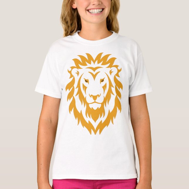 Camiseta Grande Leão Dourado Simples (Frente)