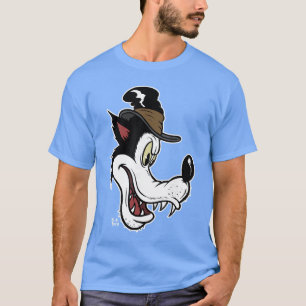 Camiseta Grande Lobo Mau Animação de Desenho Antigo amigo