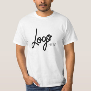 Camiseta Grande Logotipo Empresarial Moderno Masculino Bran