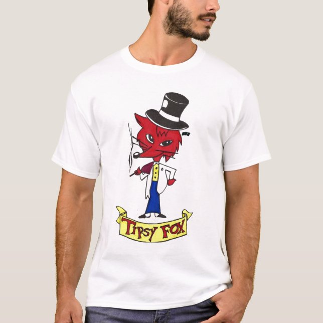 Camiseta Grande logotipo Tipsy do Fox (Frente)