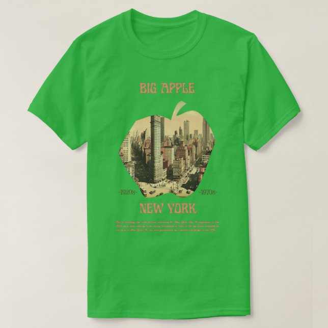 Camiseta Grande Maçã (Frente do Design)