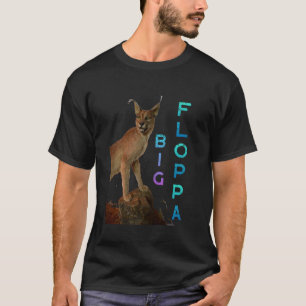 Camiseta Grande Meme Floppa Gato Caracal Fofo