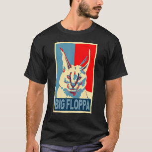 Camiseta Grande Meme Floppa Gato Caracal Fofo esperança ret