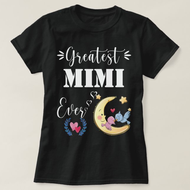 Camiseta Grande Mimi Já Mais Avó Do Tamanho Eu Amo Minha Na (Frente do Design)