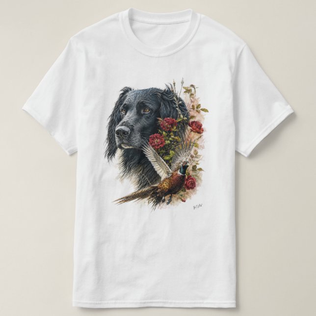 Camiseta Grande Munsterlander com faisão   (Frente do Design)