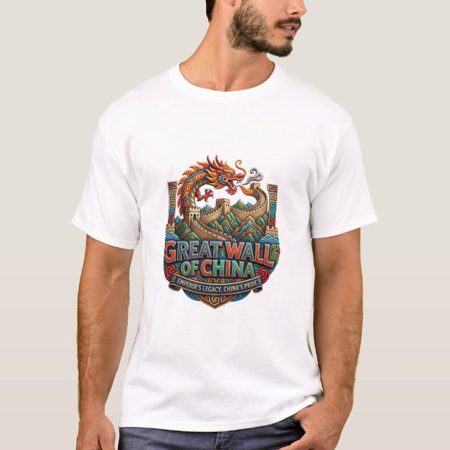 CAMISETA GRANDE MURALHA DA CHINA (Frente)