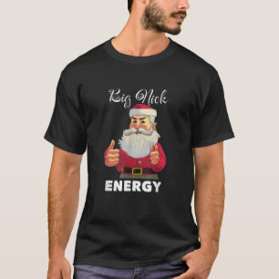 Camiseta Grande Nick Energy Engraçado Adulto Papais noeis d