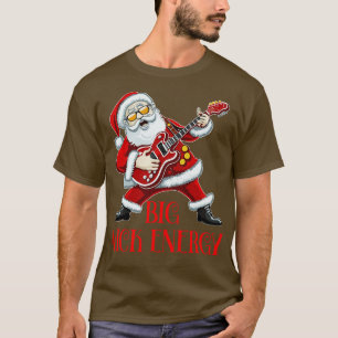 Camiseta Grande Nick Energy Engraçado Papais noeis de Natal