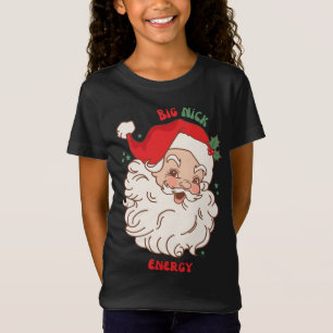 Camiseta Grande Nick Energy Shirt Papais noeis Xmas Engraça