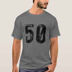 Camiseta Grande Número 50 Para O 50º Aniversário, 50 Anos D