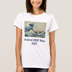 Camiseta Grande Onda à Beira da Costa de Kanagawa de Hokusa