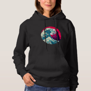Camiseta Grande Onda de Kanagawa Estética de Samurai Japonê