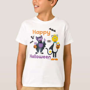 Camiseta Grande Pássaro e Conde Feliz Halloween