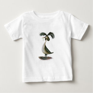 Camiseta grande pássaro selvagem do grebe com crista,