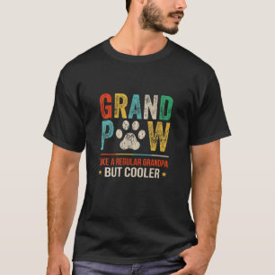 Camiseta Grande Paw Como Um Vovô Regular Mas Cão Mais Fri