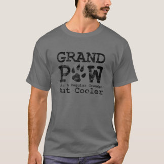 Camiseta Grande Paw Como Um Vovô Regular Mas Cão Mais Frio