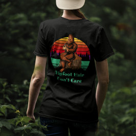 Camiseta Grande Pé Café da Manhã Grande Pé Cabelo Não Liga