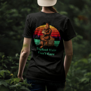 Camiseta Grande Pé Café da Manhã Grande Pé Cabelo Não Liga