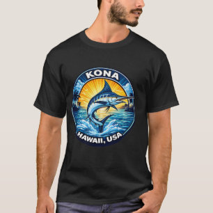 Camiseta Grande peixe em um grande lago, design da natureza