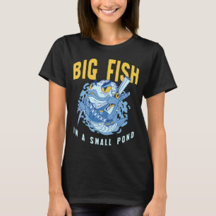Camiseta Grande Peixe em um Pequeno Lago