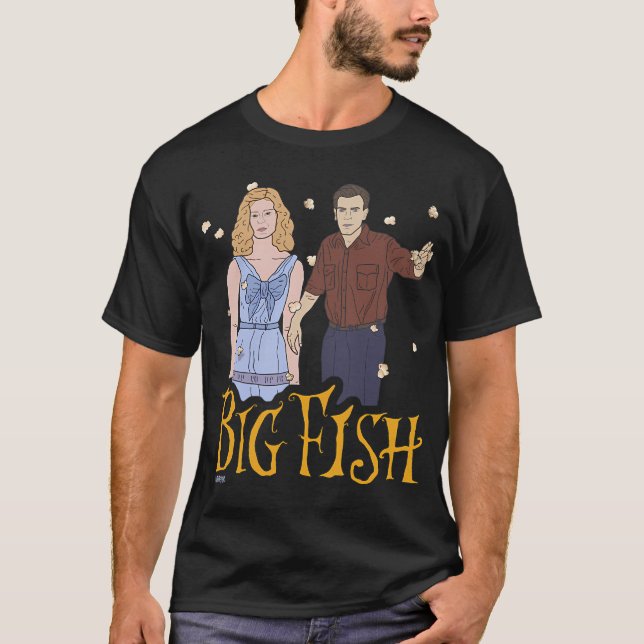 Camiseta Grande Peixe Tim Burton - "O tempo pára" (Frente)