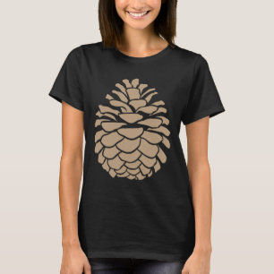 Camiseta Grande Pinha Árvore Pinecone Floresta Camping Natu