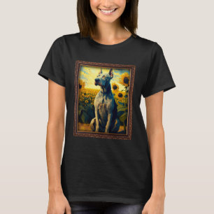 Camiseta Grande Pintura De Girassol Flor De Girassol Mãe Mu