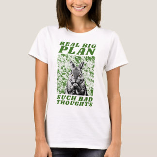 Camiseta grande plano realmente pensamentos ruins