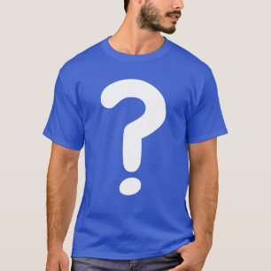 Camiseta Grande Ponto De Pergunta Adivinha Quem Joga A Cami
