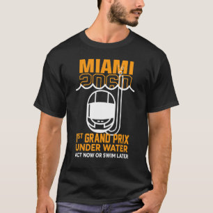 Camiseta Grande Prêmio Da rua Miami 2060 Com Lei Da Água Ag