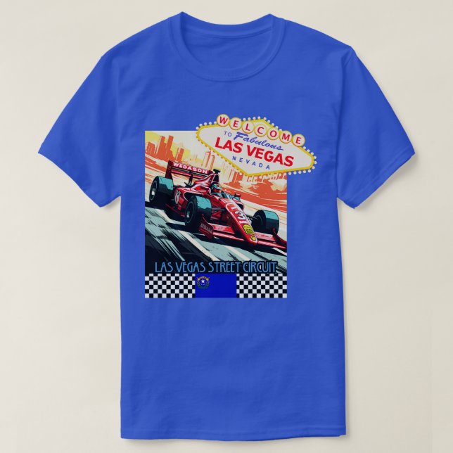 Camiseta Grande Prêmio de Las Vegas Fórmula 1 Nevada F1 usa (Frente do Design)