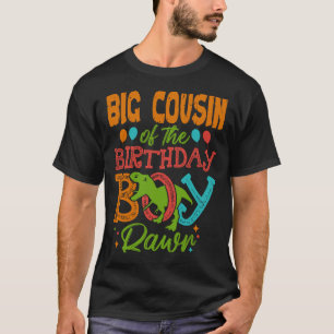 Camiseta GRANDE PRIMO Do Jovem Rawr Dinosaur De Aniversário